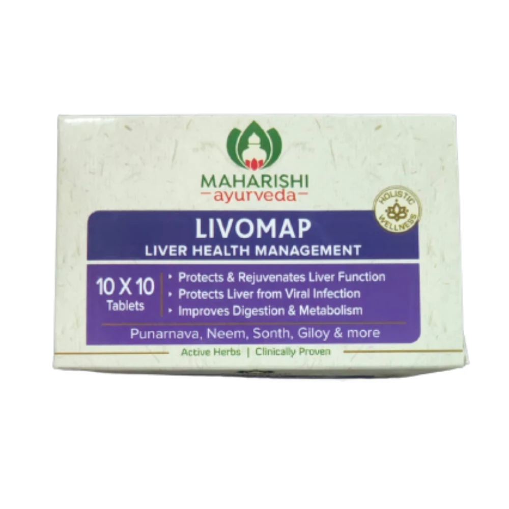 Maharishi Ayurveda Livomap Hepato- Protective Tablets, 100 Tablets-1.webp